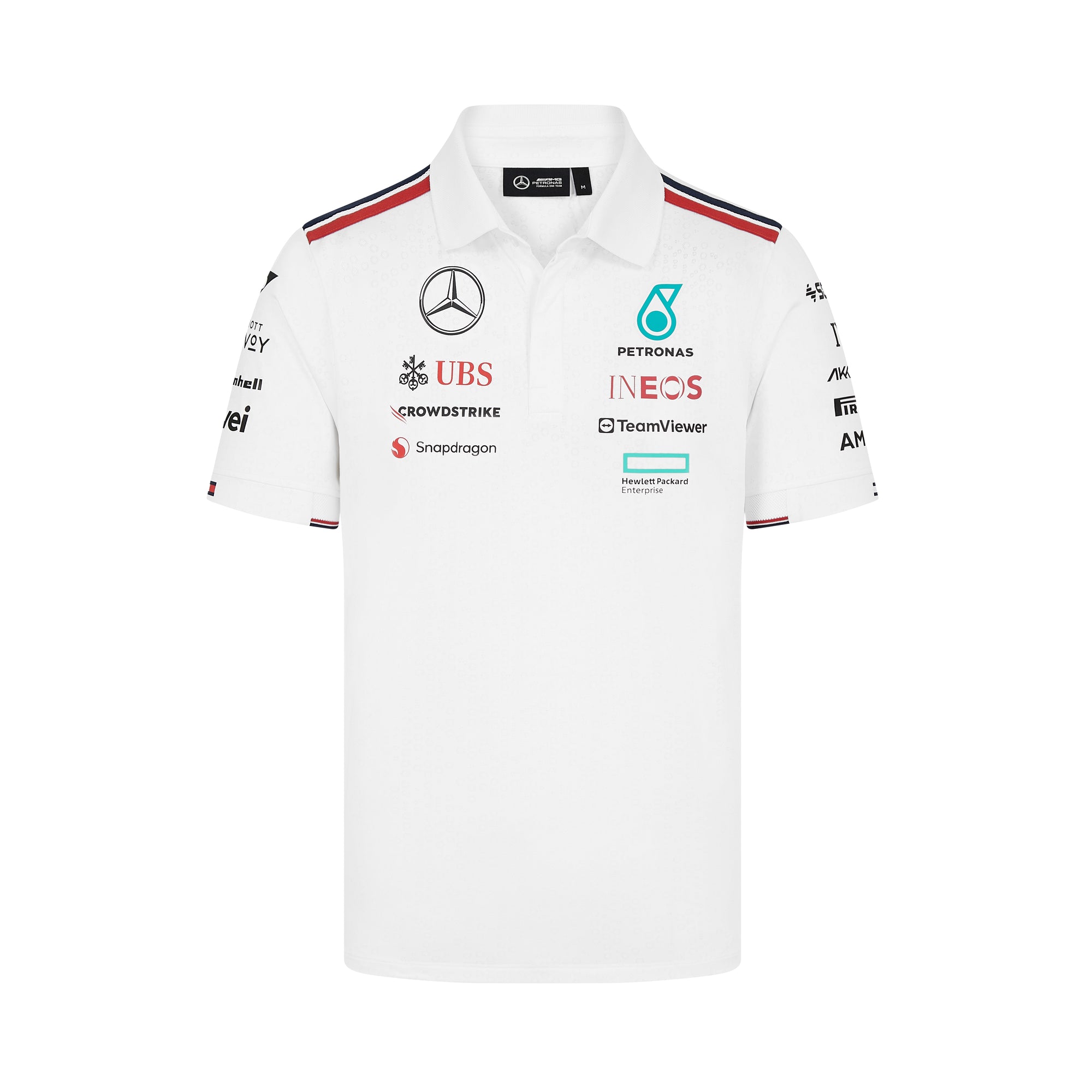 Mercedes Benz AMG Petronas F1 Polo Oficial del Equipo 2024 Blanco