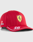 Escudería Ferrari HP Gorra Oficial de Charles Leclerc 2025 Rojo