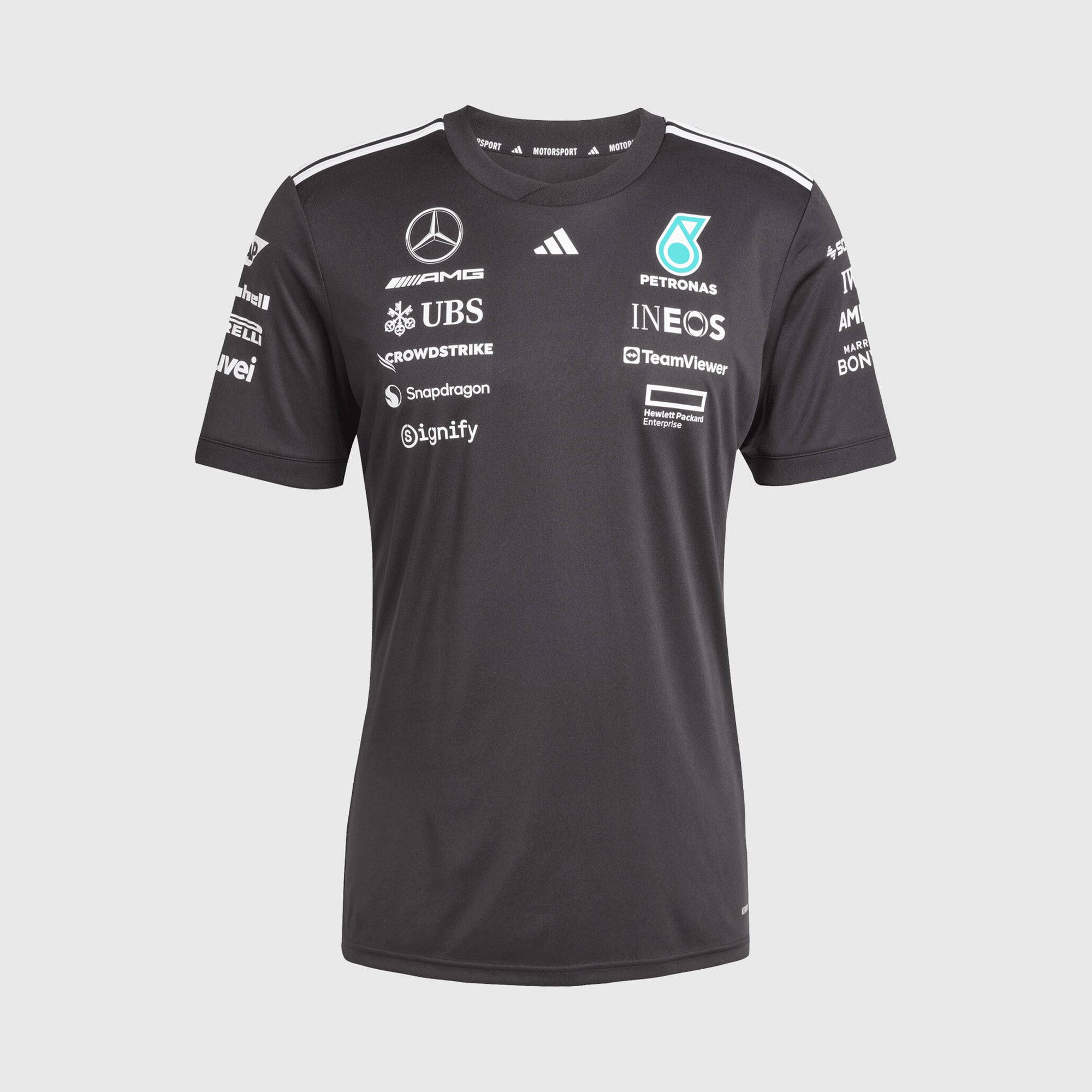 Mercedes Benz AMG Petronas F1 Remera Oficial del Equipo 2025 Negro