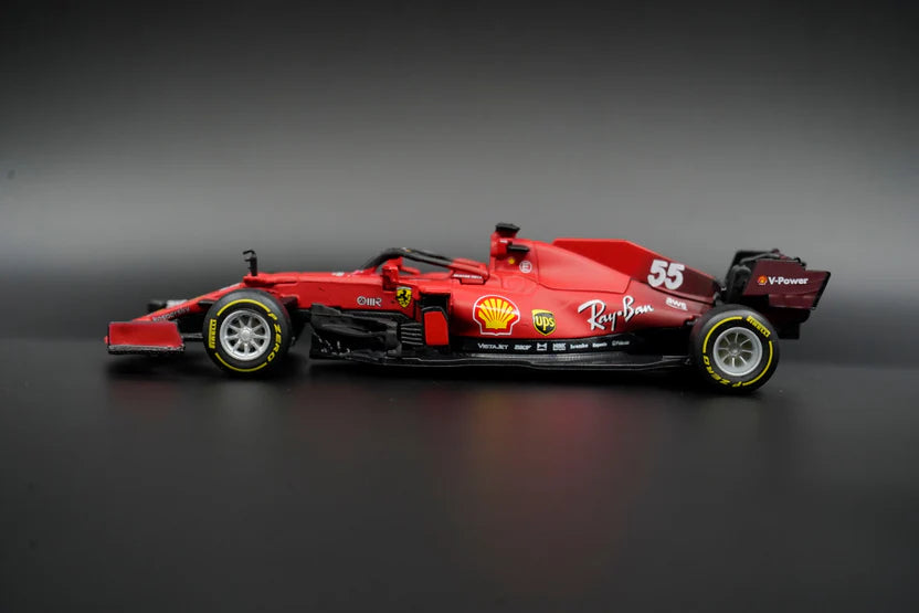 Ferrari F1 SF21 (2021) - Monoplaza a Escala 1:18 (Charles Leclerc / Carlos Sainz)