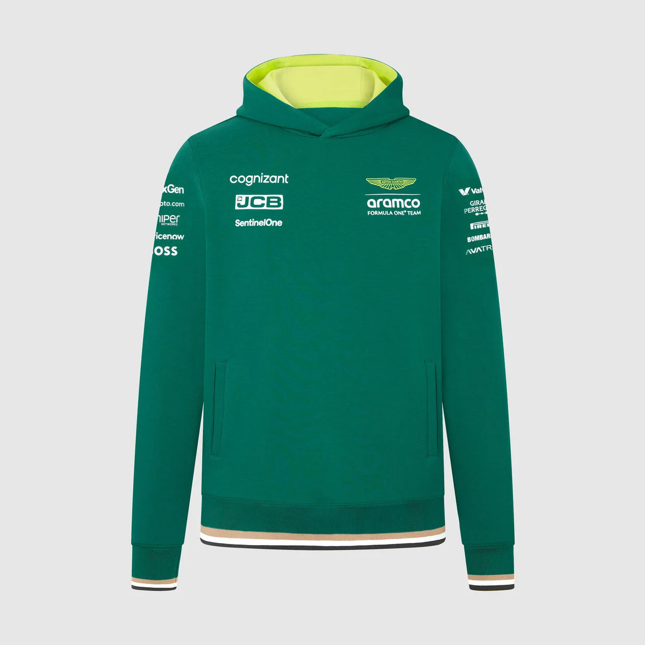 Hoodie Oficial del Equipo 2024 Aston Martin Aramco F1