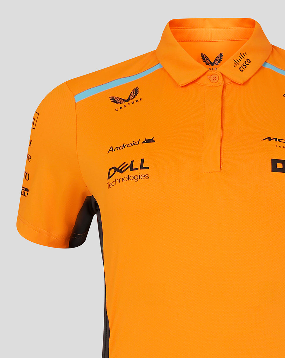McLaren F1 Polo Oficial Team Replica 2024 - Papaya Mujer