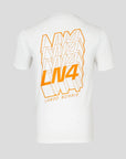 McLaren F1 Remera Lando Norris  - Anthracite/White