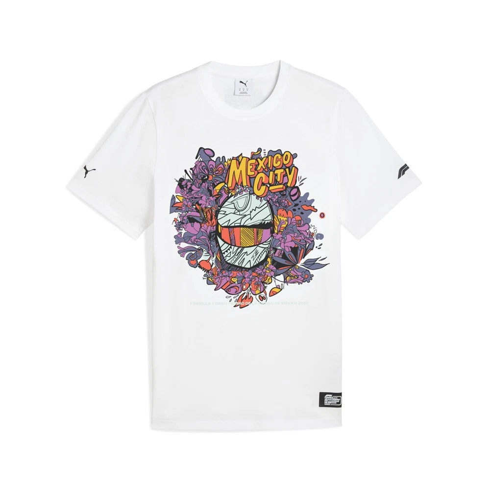Remera Oficial GP México F1 2025 - Blanco
