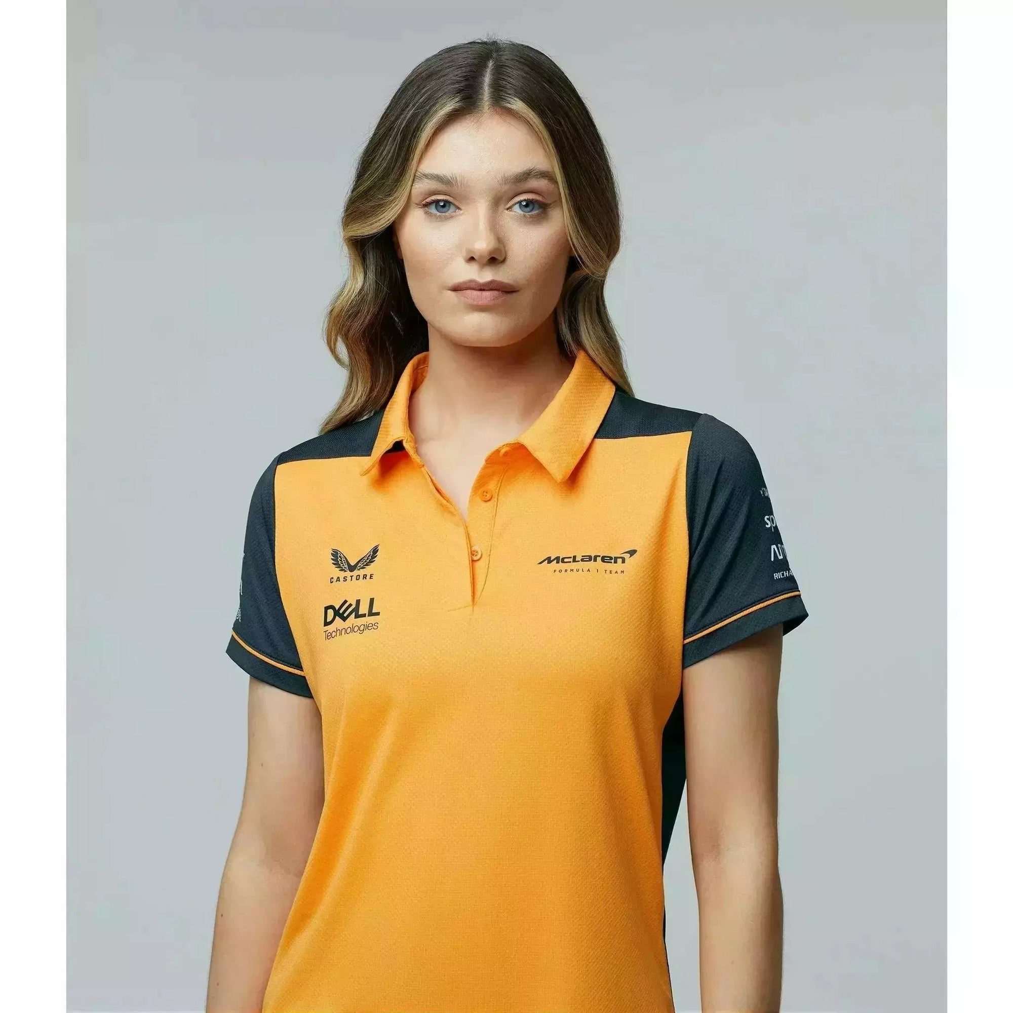 McLaren F1 Women's 2022 Team Polo Shirt - Papaya