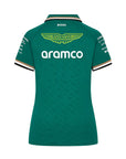 Polo Oficial del Equipo 2024 Aston Martin Aramco F1 Mujer