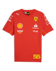 Escudería Ferrari F1 Remera Oficial Carlos Sainz 2024