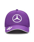 Mercedes AMG Petronas F1 Gorra Oficial Lewis Hamilton 2024 Púrpura