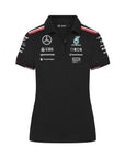 Mercedes Benz AMG Petronas F1 Polo Oficial del Equipo 2024 Negro Mujer