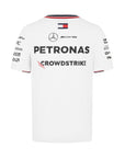 Mercedes Benz AMG Petronas F1 Remera Oficial del Equipo 2024 Blanco