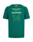 Remera Oficial de Fernando Alonso 2024 Aston Martin Aramco F1