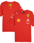 Escudería Ferrari F1 Remera Oficial del Equipo 2024