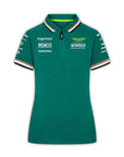 Polo Oficial del Equipo 2024 Aston Martin Aramco F1 Mujer