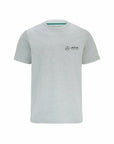 Mercedes Benz AMG Petronas F1 Remera con Logo Pequeño - Gris