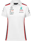 Mercedes Benz AMG Petronas F1 Polo Oficial de Mujer 2023 Blanco